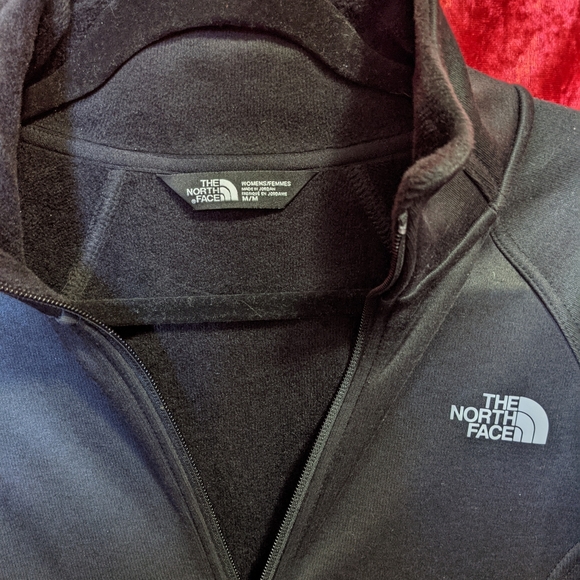 The North Face Zip Up lined black jacket sweatshirt black - Picture 6 of 14